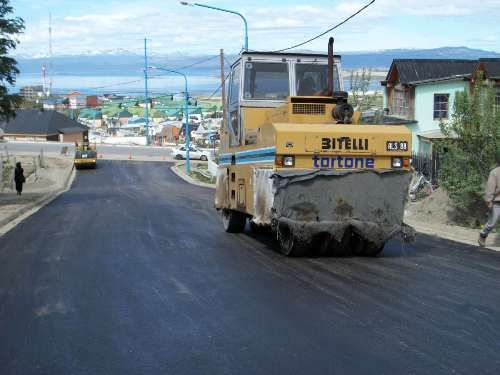 Proyecto de pavimentación en Ushuaia.