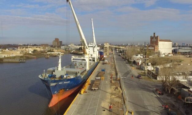 Puerto Dock Sud: avanzan las obras para certificar el Código PBIP en el Muelle Público